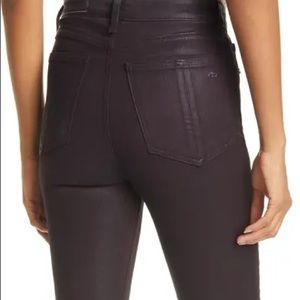 rag & bone Nina High Waist Coated Skinny Jeans, size 30